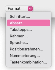 Screenshot Office Word Anleitung Formatvorlagen Einstellungen