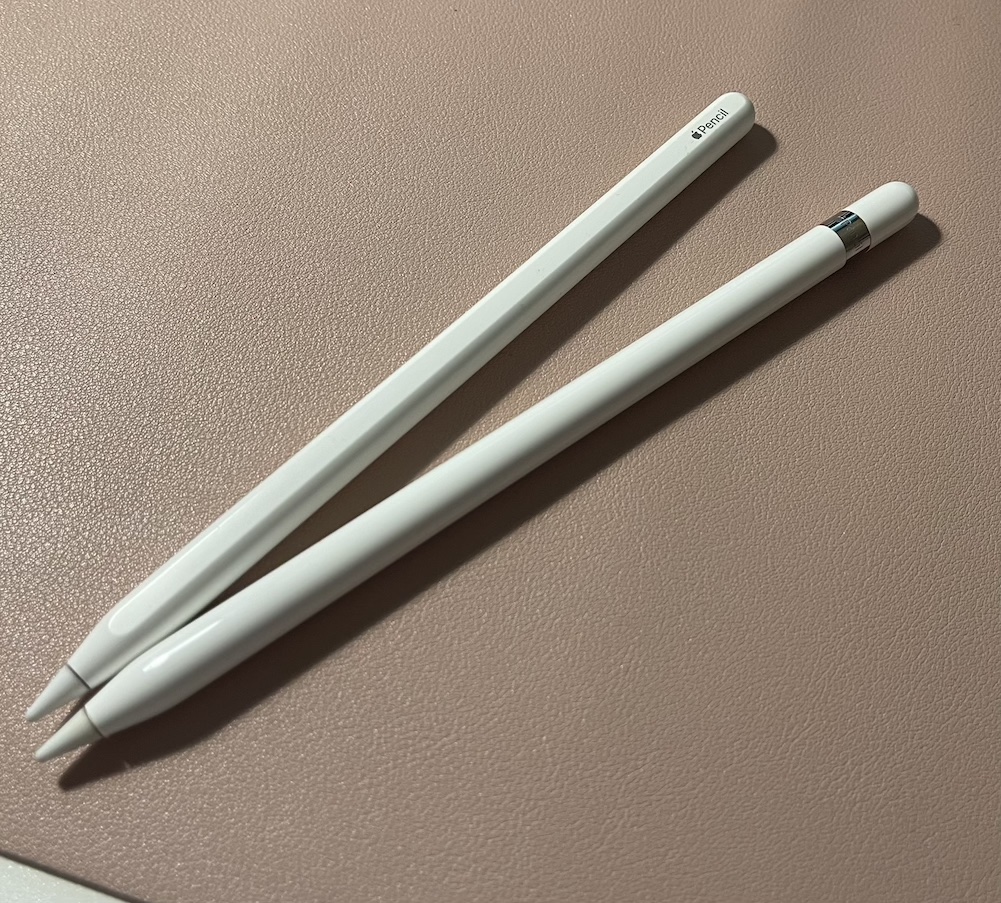 Vergleich Apple Pencil 1 vs. Apple Pencil 2.